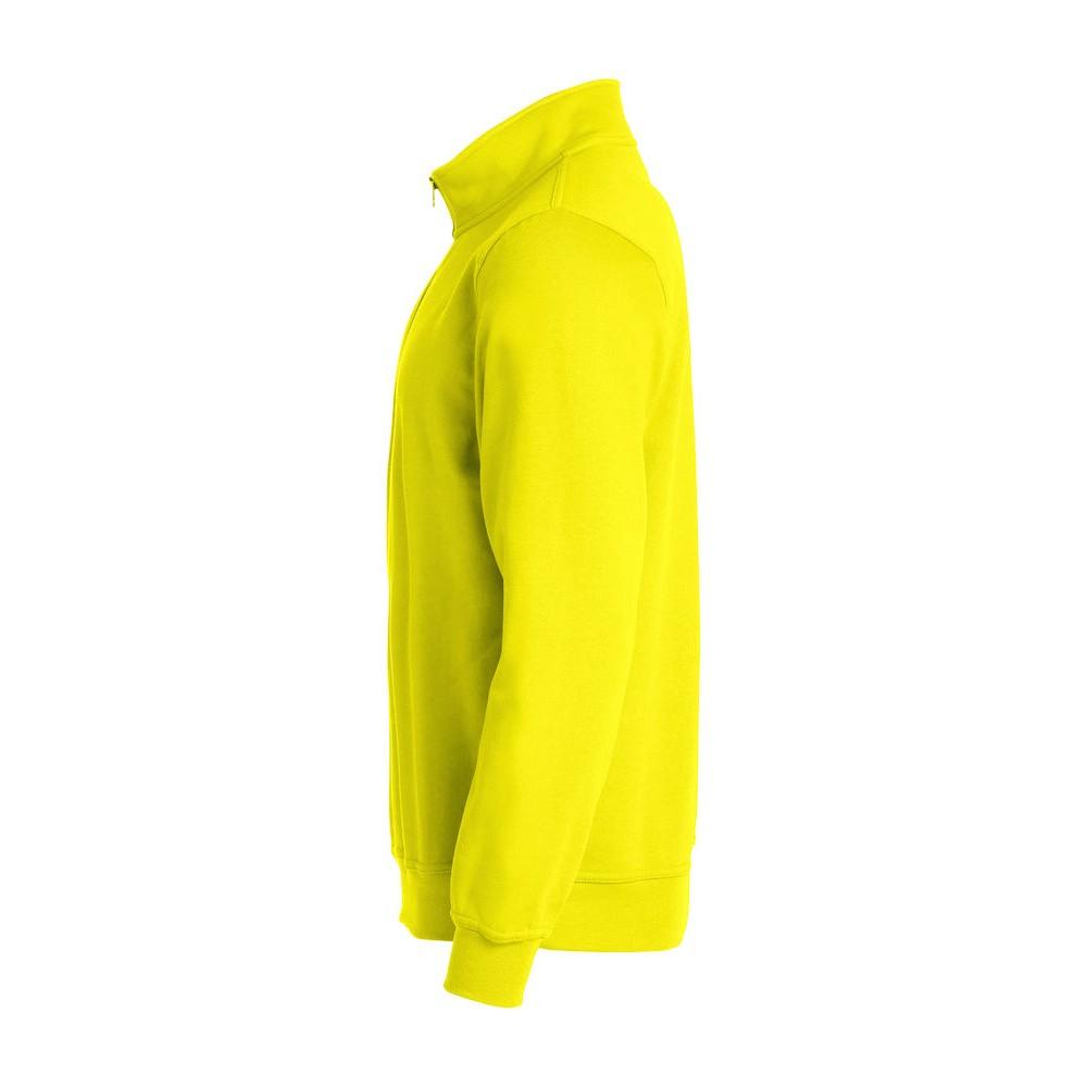 Visibility Yellow - Back - Clique Unisex Adult Basic Half Zip Sweatshirt