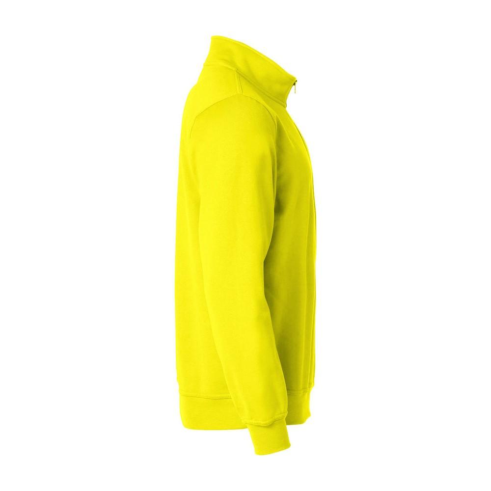 Visibility Yellow - Side - Clique Unisex Adult Basic Half Zip Sweatshirt