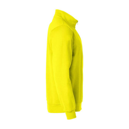 Visibility Yellow - Side - Clique Unisex Adult Basic Half Zip Sweatshirt