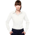 White - Back - Kustom Kit Ladies Corporate Long Sleeve Oxford Shirt