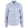 Light Blue - Front - Kustom Kit Ladies Corporate Long Sleeve Oxford Shirt