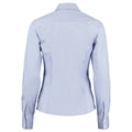 Light Blue - Back - Kustom Kit Ladies Corporate Long Sleeve Oxford Shirt