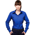 Royal Blue - Lifestyle - Kustom Kit Ladies Corporate Long Sleeve Oxford Shirt