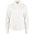 White - Front - Kustom Kit Ladies Corporate Long Sleeve Oxford Shirt