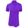 Purple - Front - Kustom Kit Ladies Klassic Superwash Short Sleeve Polo Shirt