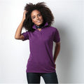 Purple - Back - Kustom Kit Ladies Klassic Superwash Short Sleeve Polo Shirt