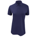 Navy Blue - Front - Kustom Kit Ladies Klassic Superwash Short Sleeve Polo Shirt