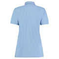 Light Blue - Back - Kustom Kit Ladies Klassic Superwash Short Sleeve Polo Shirt