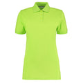 Lime - Front - Kustom Kit Ladies Klassic Superwash Short Sleeve Polo Shirt