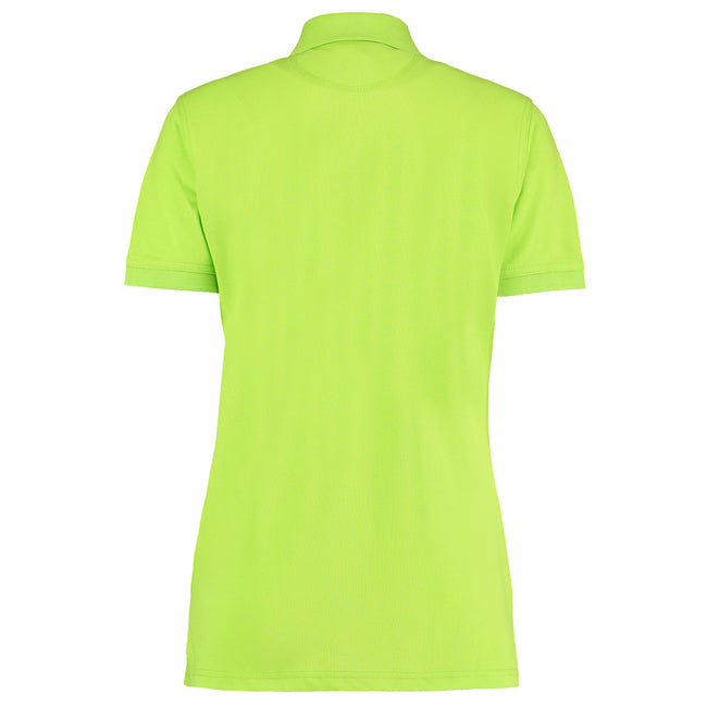 Lime - Back - Kustom Kit Ladies Klassic Superwash Short Sleeve Polo Shirt