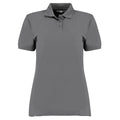 Charcoal - Front - Kustom Kit Ladies Klassic Superwash Short Sleeve Polo Shirt