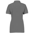 Charcoal - Back - Kustom Kit Ladies Klassic Superwash Short Sleeve Polo Shirt