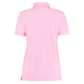 Pink - Back - Kustom Kit Ladies Klassic Superwash Short Sleeve Polo Shirt