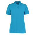 Turquoise - Front - Kustom Kit Ladies Klassic Superwash Short Sleeve Polo Shirt