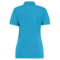 Turquoise - Back - Kustom Kit Ladies Klassic Superwash Short Sleeve Polo Shirt
