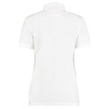 White - Back - Kustom Kit Ladies Klassic Superwash Short Sleeve Polo Shirt