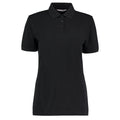 Black - Front - Kustom Kit Ladies Klassic Superwash Short Sleeve Polo Shirt