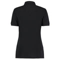 Black - Back - Kustom Kit Ladies Klassic Superwash Short Sleeve Polo Shirt