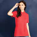 Red - Side - Kustom Kit Ladies Klassic Superwash Short Sleeve Polo Shirt