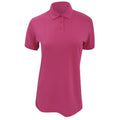 Magenta - Front - Kustom Kit Ladies Klassic Superwash Short Sleeve Polo Shirt
