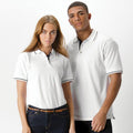 White-Navy - Lifestyle - Kustom Kit Ladies St. Mellion Short Sleeve Polo Shirt