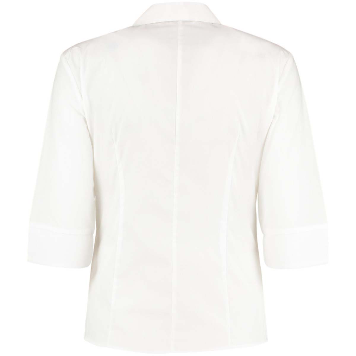 White - Side - Kustom Kit Ladies Continental 3-4 Length Sleeve Blouse