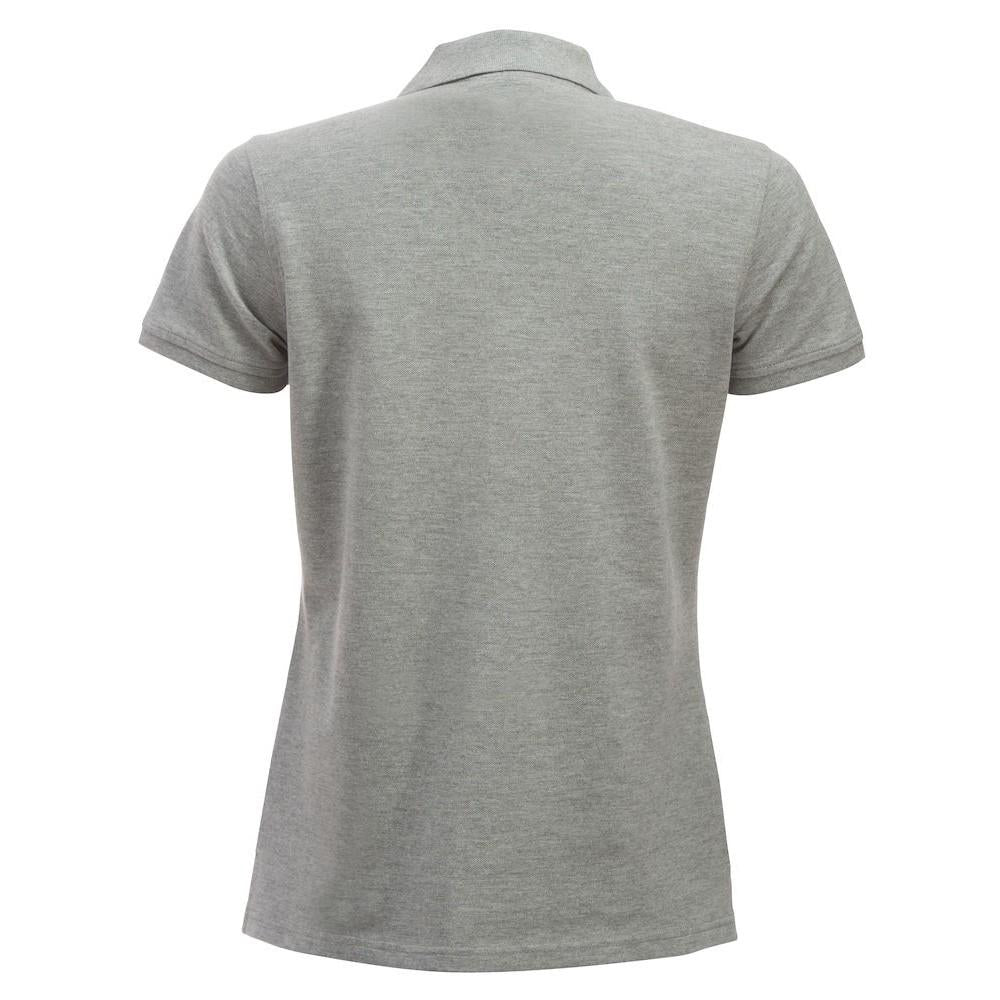 Grey Melange - Back - Clique Womens-Ladies Classic Marion Melange Polo Shirt
