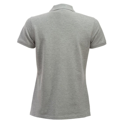 Grey Melange - Back - Clique Womens-Ladies Classic Marion Melange Polo Shirt