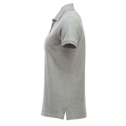 Grey Melange - Side - Clique Womens-Ladies Classic Marion Melange Polo Shirt
