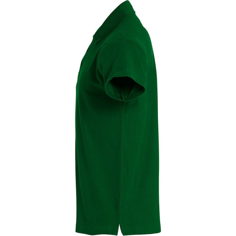 Bottle Green - Side - Clique Mens Basic Polo Shirt