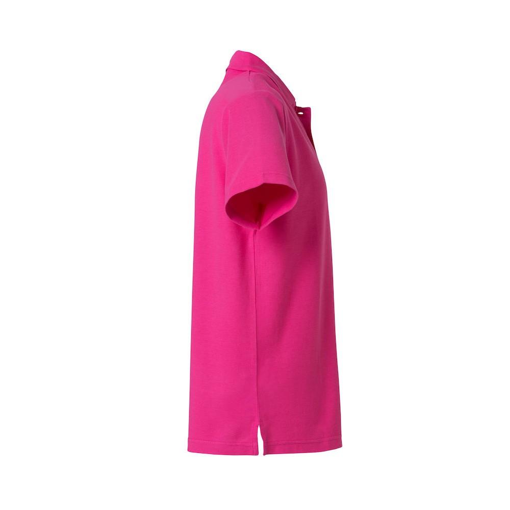 Bright Cerise - Back - Clique Mens Basic Polo Shirt