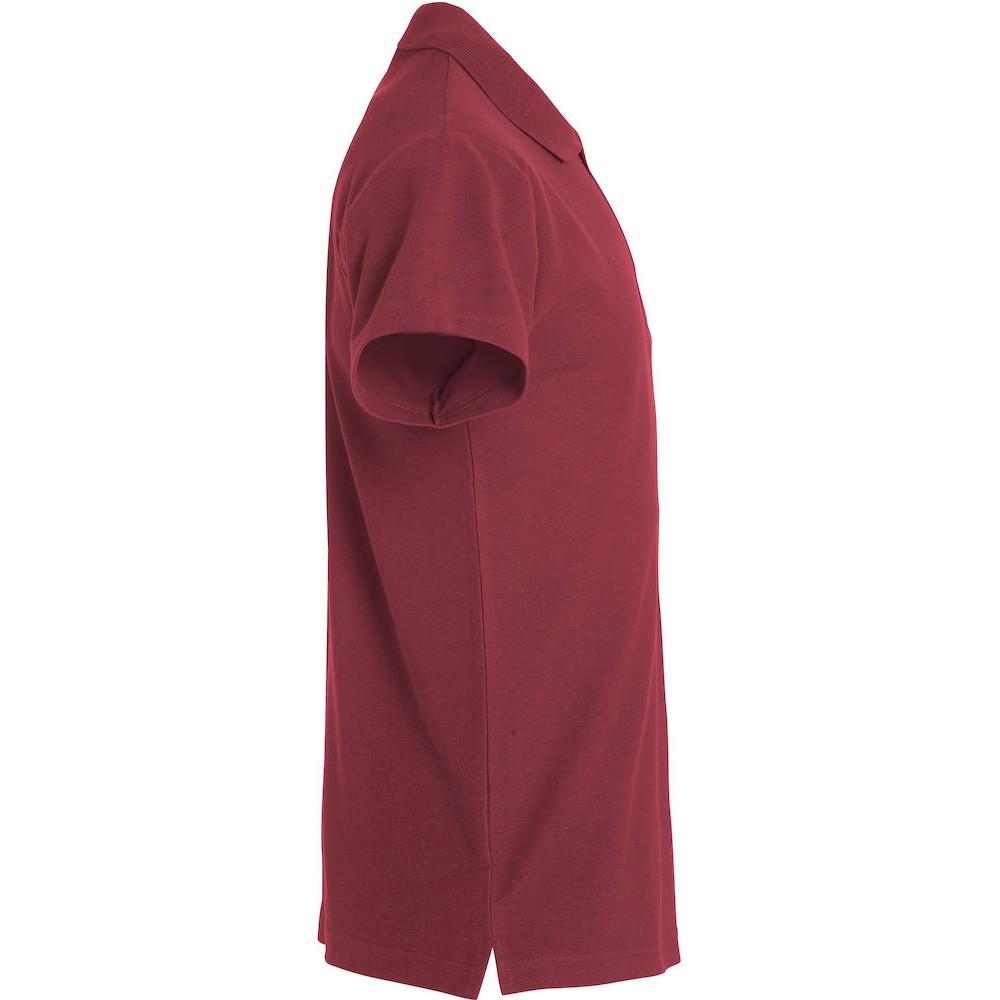 Burgundy - Back - Clique Mens Basic Polo Shirt
