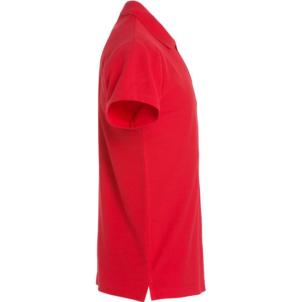 Red - Back - Clique Mens Basic Polo Shirt