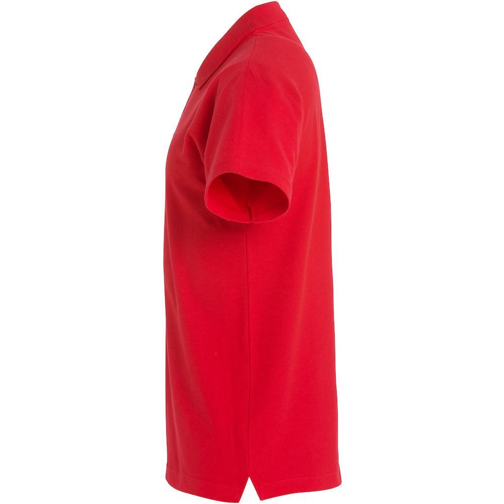 Red - Side - Clique Mens Basic Polo Shirt