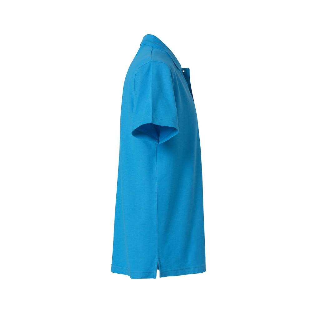 Turquoise - Back - Clique Mens Basic Polo Shirt