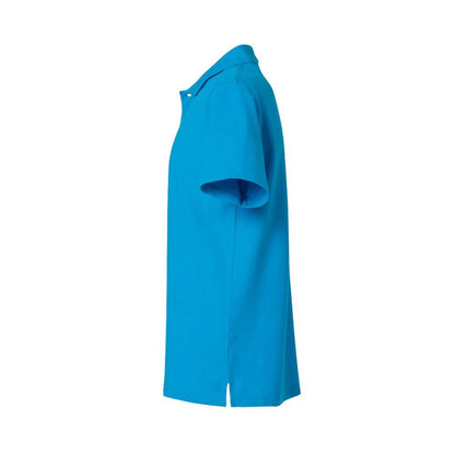 Turquoise - Side - Clique Mens Basic Polo Shirt