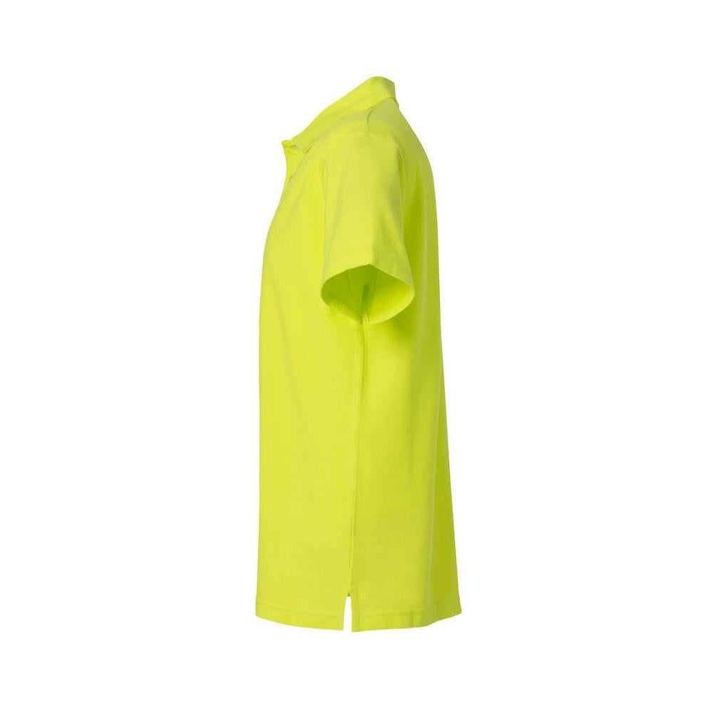 Visibility Green - Side - Clique Mens Basic Polo Shirt