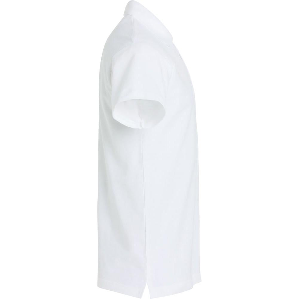 White - Back - Clique Mens Basic Polo Shirt