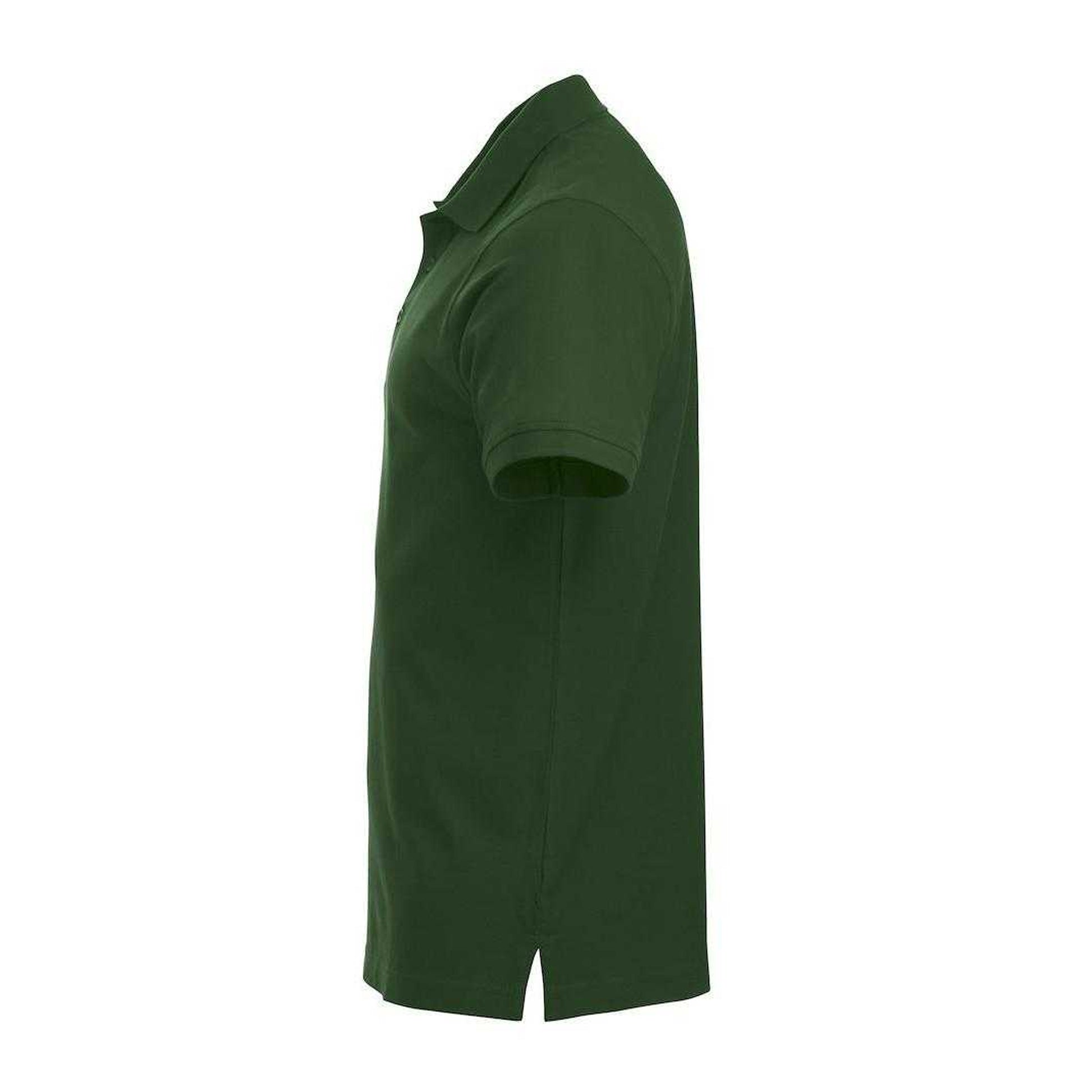 Bottle Green - Side - Clique Mens Classic Lincoln Polo Shirt