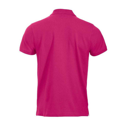 Bright Cerise - Back - Clique Mens Classic Lincoln Polo Shirt