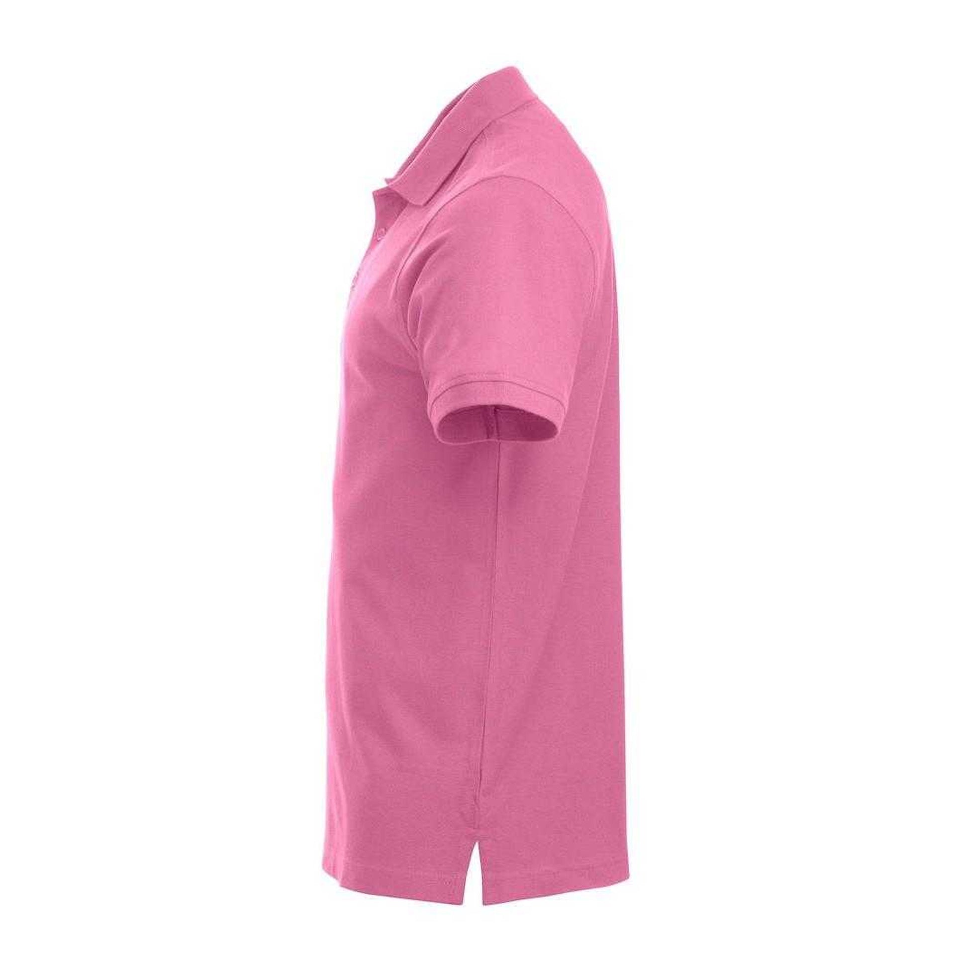 Bright Pink - Side - Clique Mens Classic Lincoln Polo Shirt