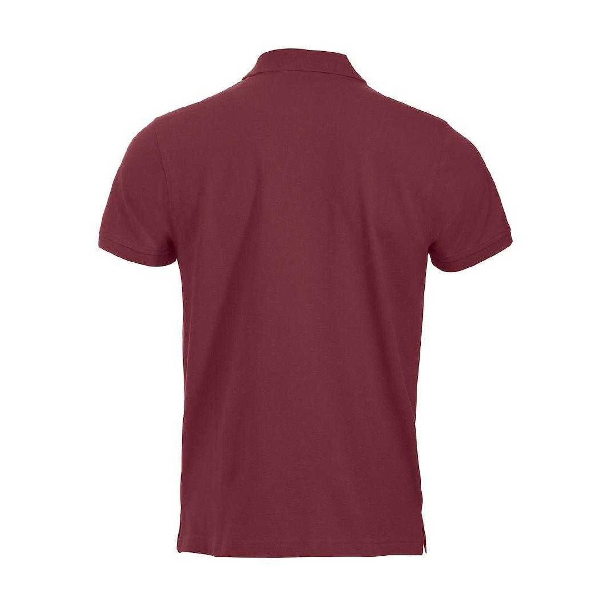 Burgundy - Back - Clique Mens Classic Lincoln Polo Shirt