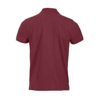 Burgundy - Back - Clique Mens Classic Lincoln Polo Shirt
