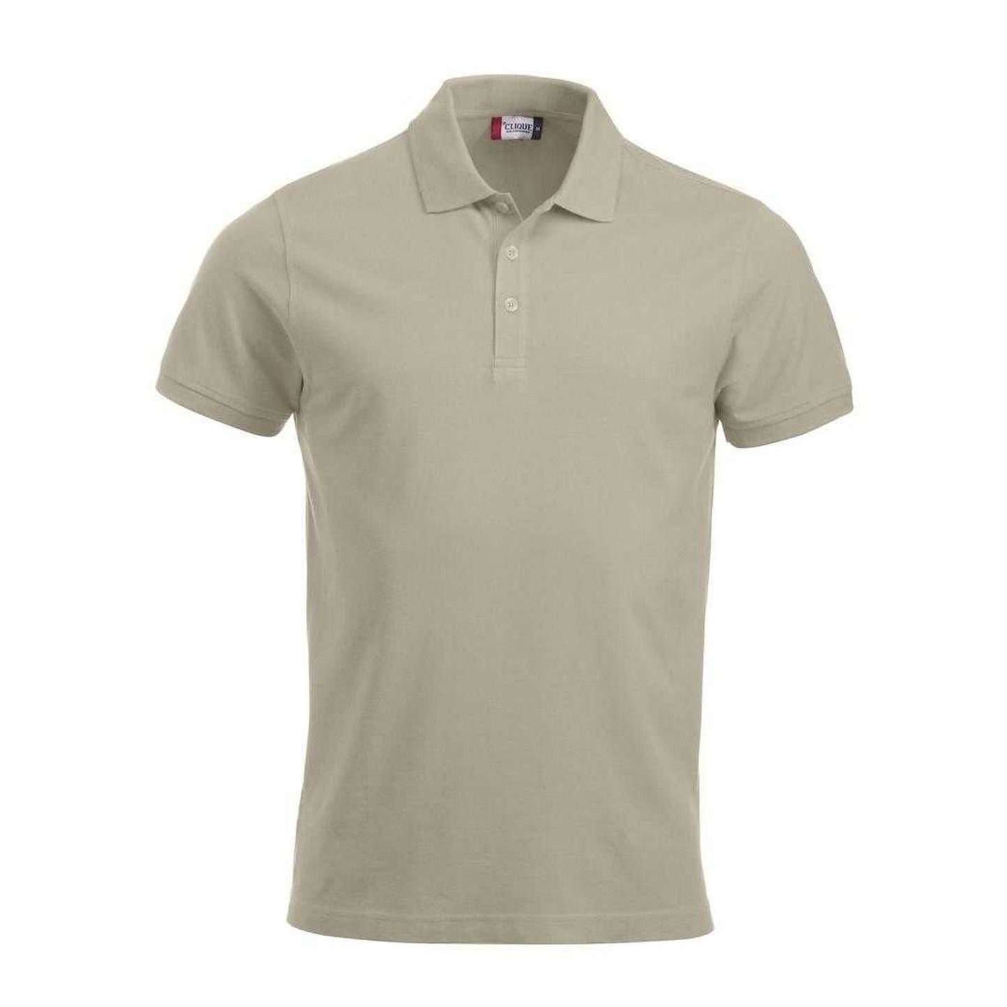 Light Khaki - Front - Clique Mens Classic Lincoln Polo Shirt