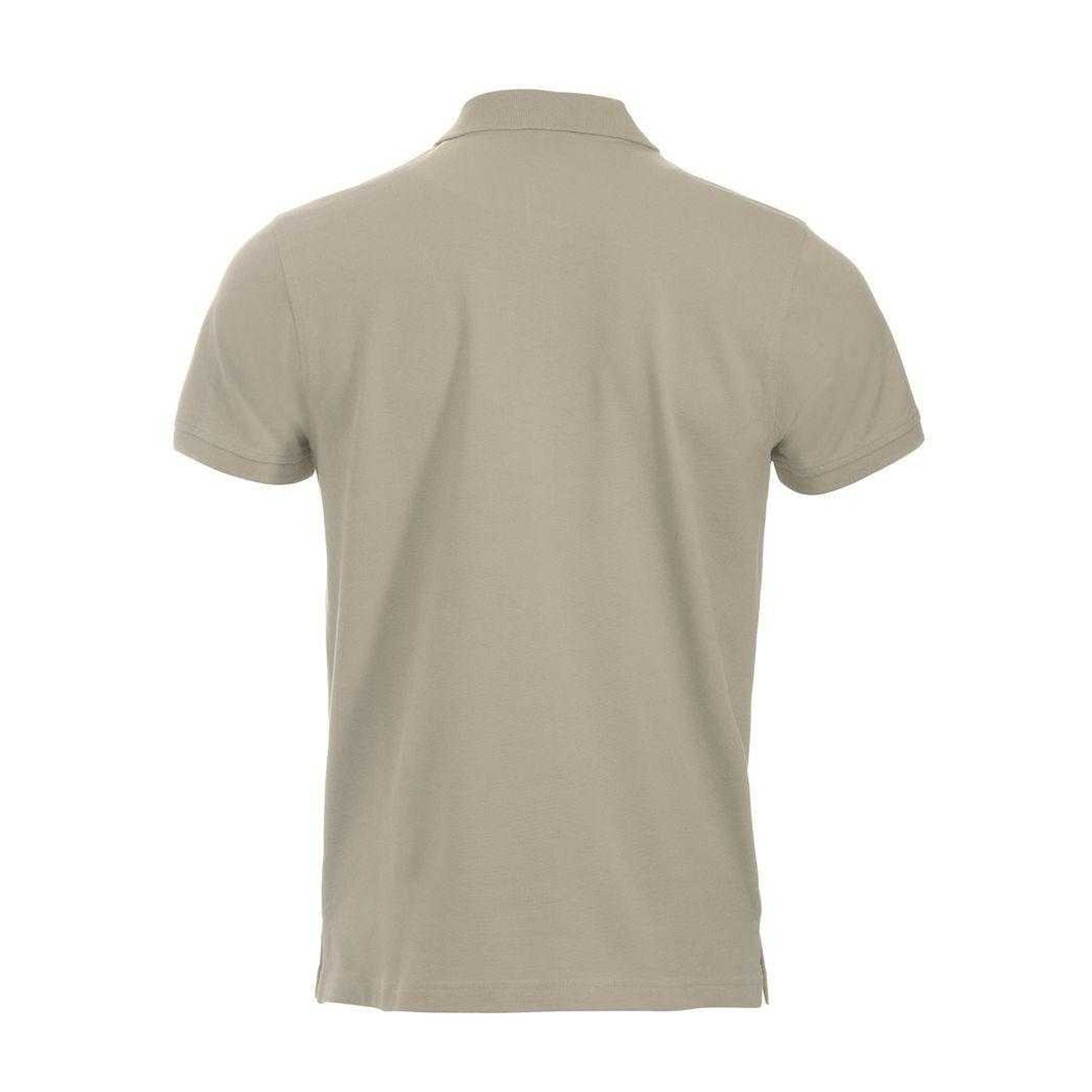 Light Khaki - Back - Clique Mens Classic Lincoln Polo Shirt