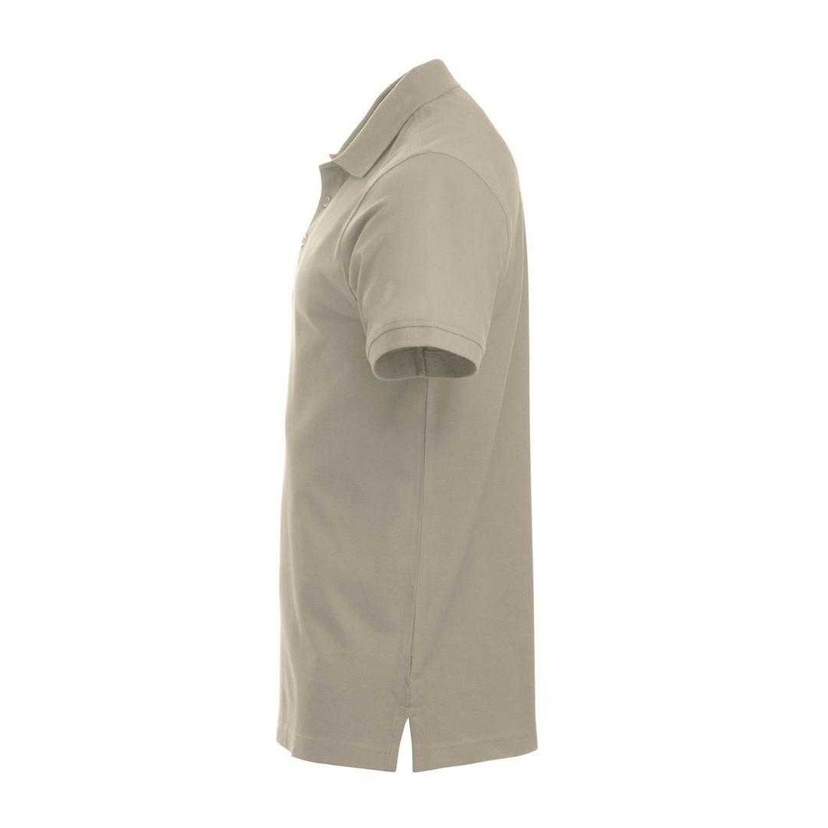 Light Khaki - Side - Clique Mens Classic Lincoln Polo Shirt