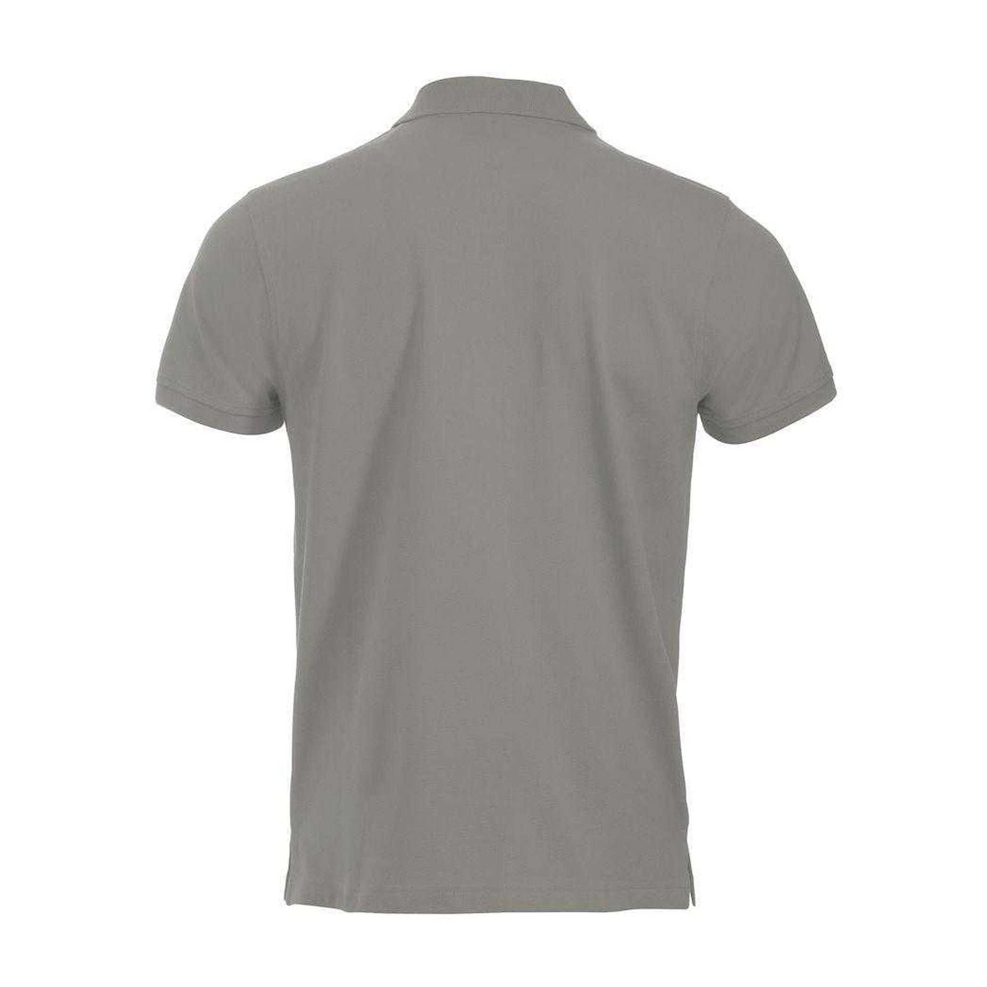 Silver - Back - Clique Mens Classic Lincoln Polo Shirt