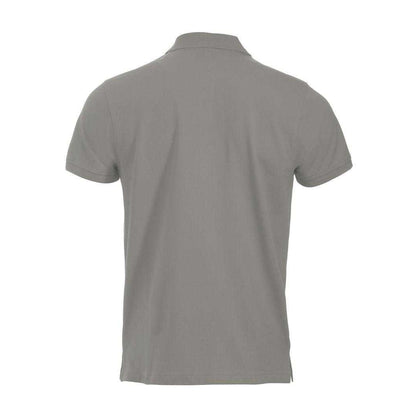 Silver - Back - Clique Mens Classic Lincoln Polo Shirt