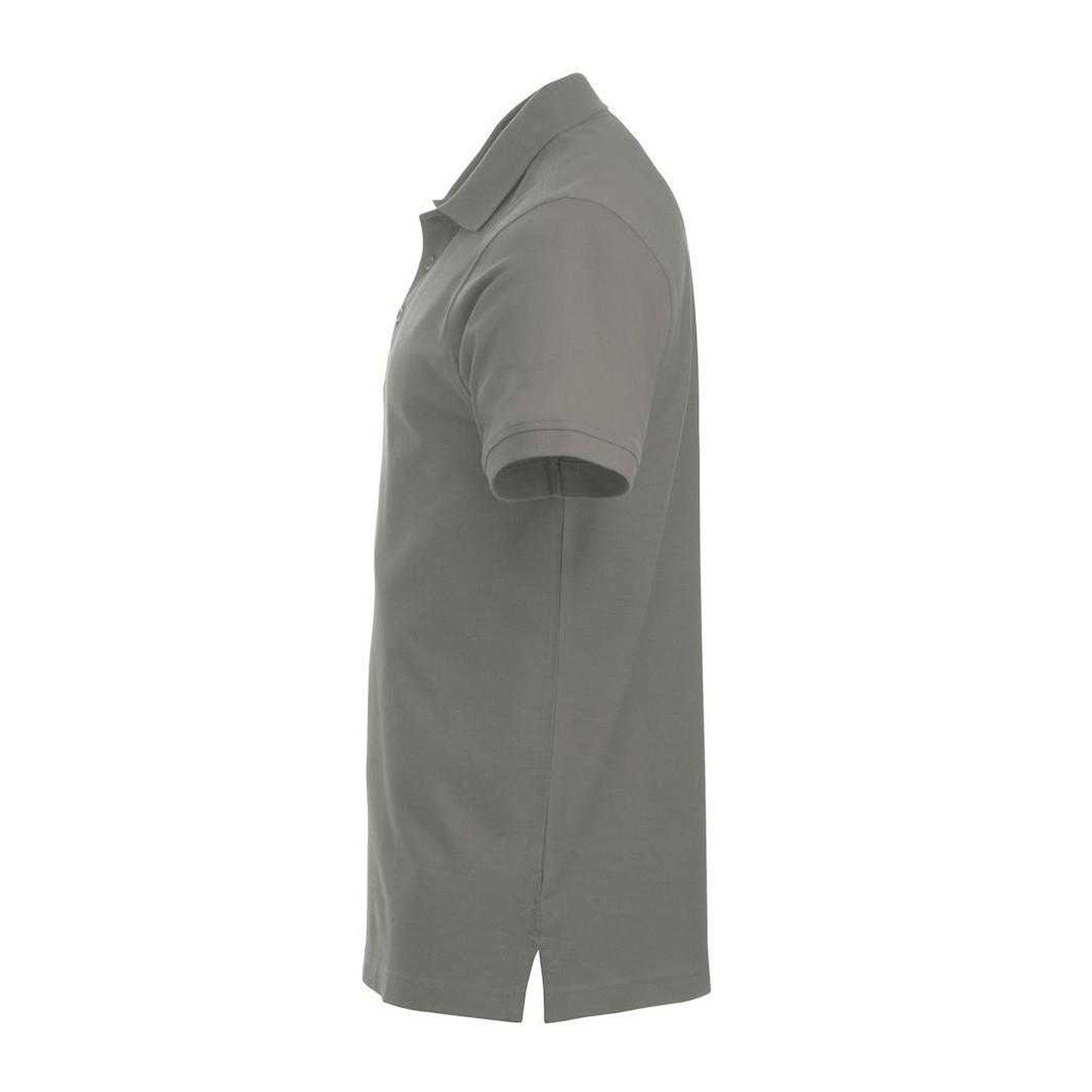 Silver - Side - Clique Mens Classic Lincoln Polo Shirt