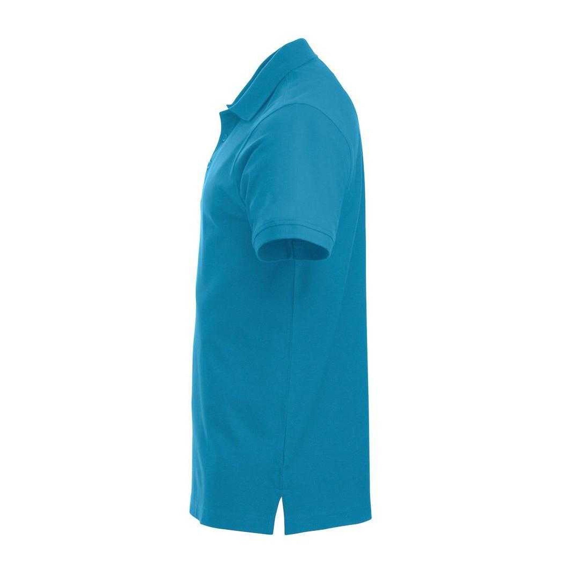 Turquoise - Side - Clique Mens Classic Lincoln Polo Shirt